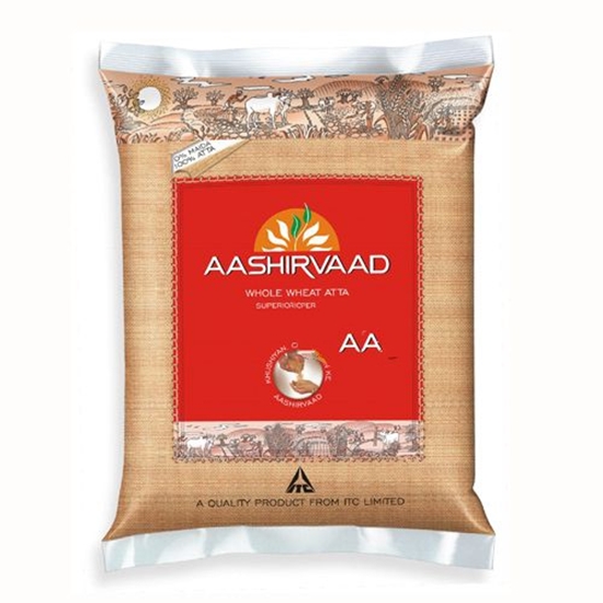 Picture of Aashirvaad Whole Wheat Atta 5 Kg Pouch