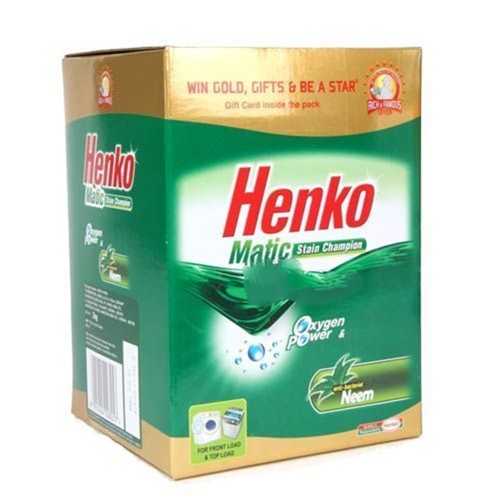 Picture of HENKO MATIC FRONT TOP LOAD DETERGENT POWDER 2 KG CARTON