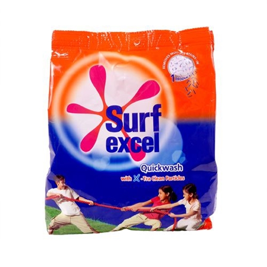 Picture of SURF EXCEL QUICK WASH DETERGENT POWDER WITH X TRA CLEAN PARTICLES 500 GM POUCH