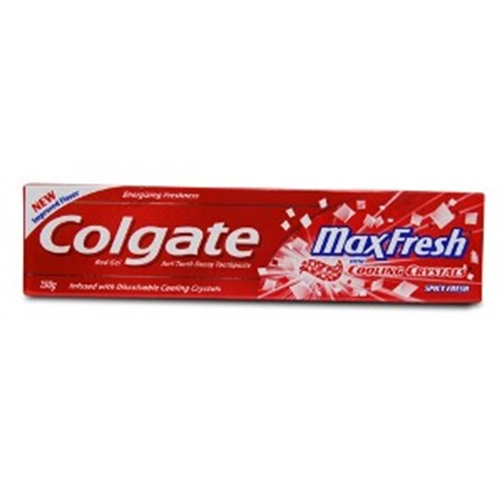 Picture of Colgate Max Fresh With Cooling Crystals Spicy Fresh Red Gel Anticavity Toothpaste 150 Gm Tube