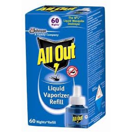 Picture of All Out Liquid Vaporizer Refill 60 Night Refill 45 Ml Carton