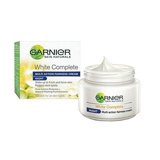 Garnier Skin Care Naturals White Complete Multi Action Fairness Cream night 40 gm
