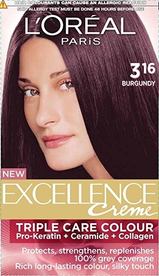 L'Oreal Hair Colour Excellence Burgundy Shade 3.16